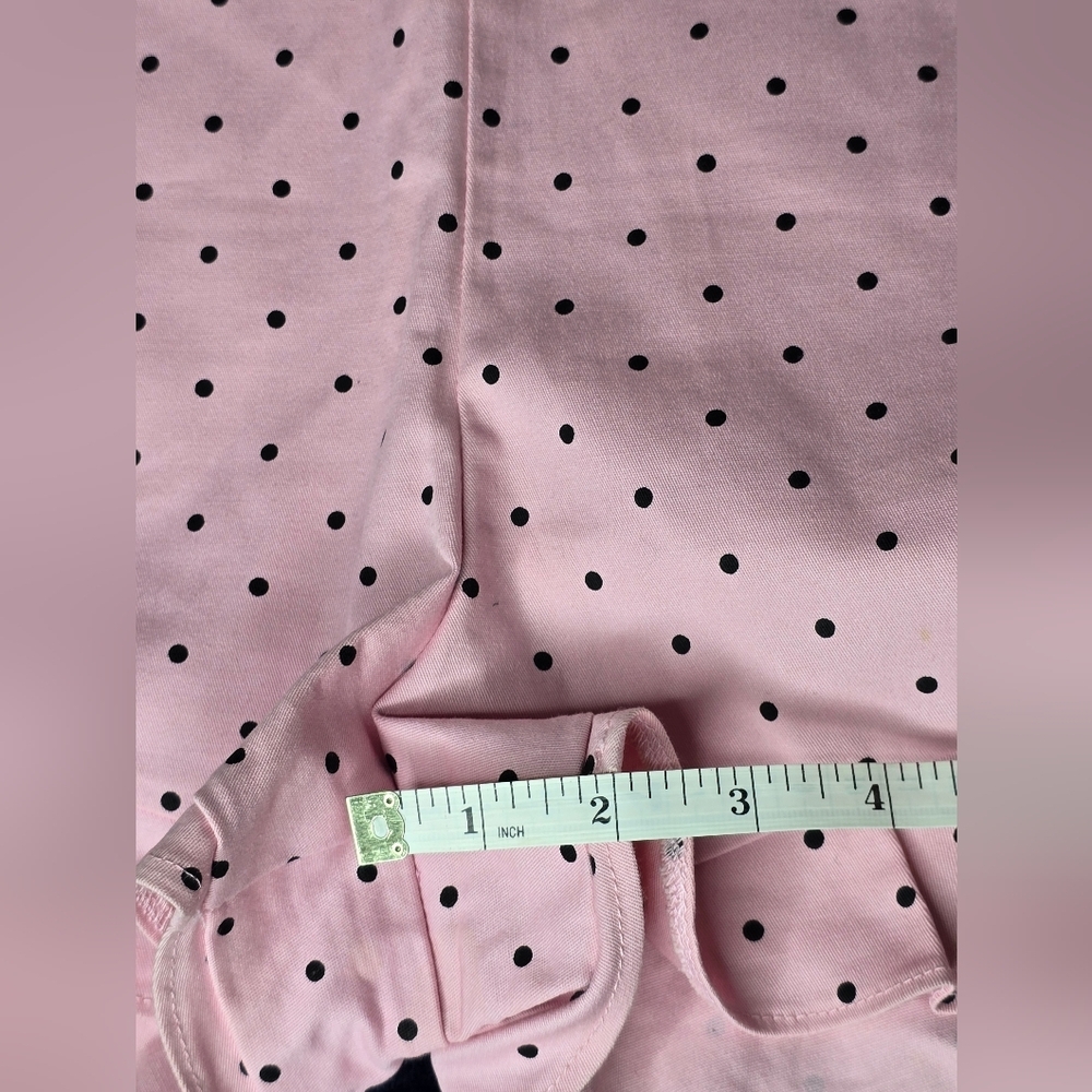 Zara Baby Pink Polka Dot Ruffle Hem Women's Shorts Size XS - Picture 13 of 14